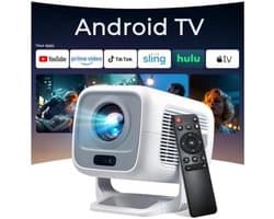 HD Beamer voor Thuisbioscoop - Draadloze Projector met Autofocus en 600 ANSI Lumen