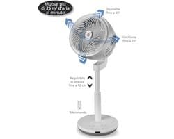 Tornado Tower Staande Ventilator - Wit - Stil en Ergonomisch Ontwerp