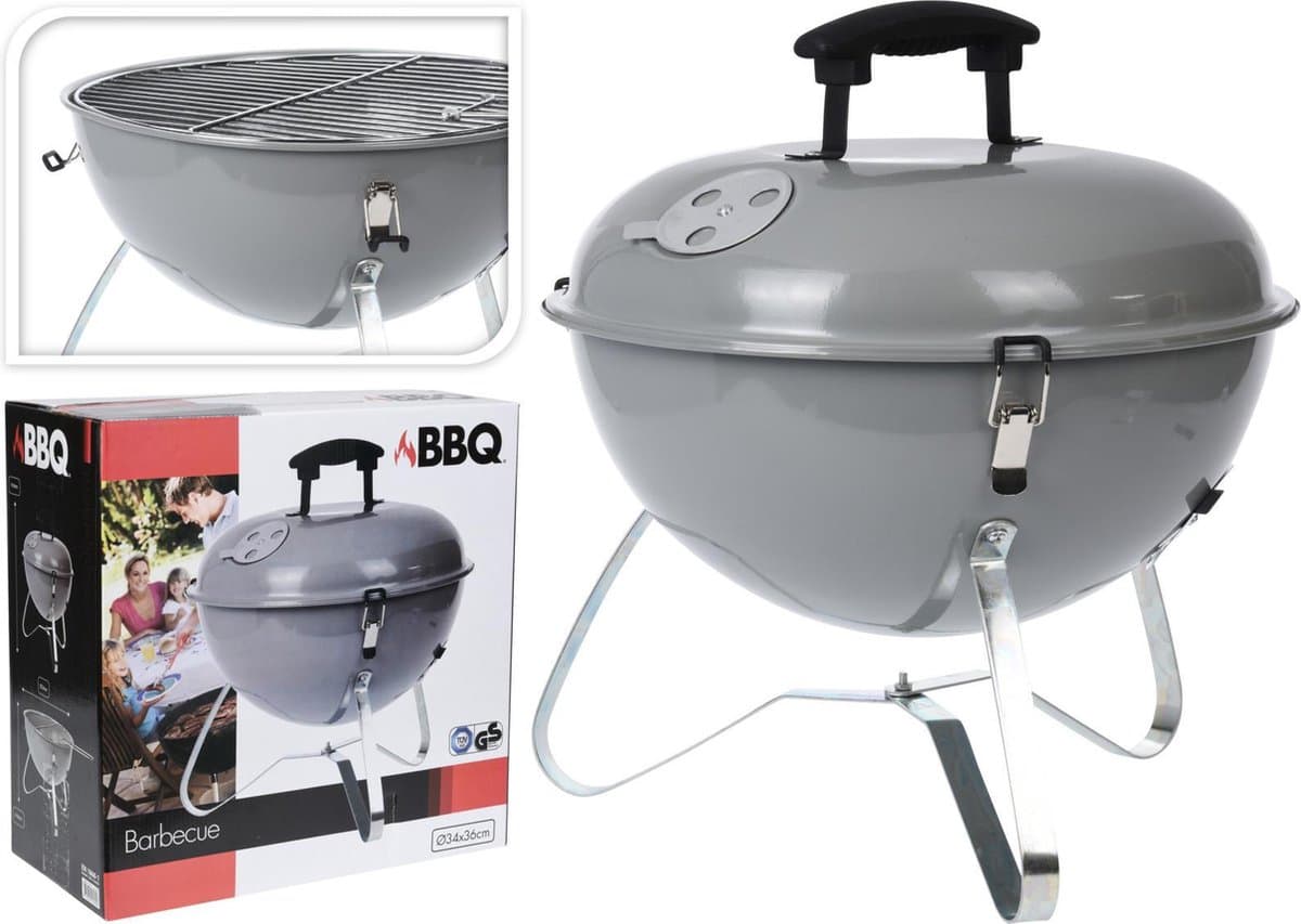 BBQ Classics Draagbare Houtskoolbarbecue met Deksel — afbeelding 1