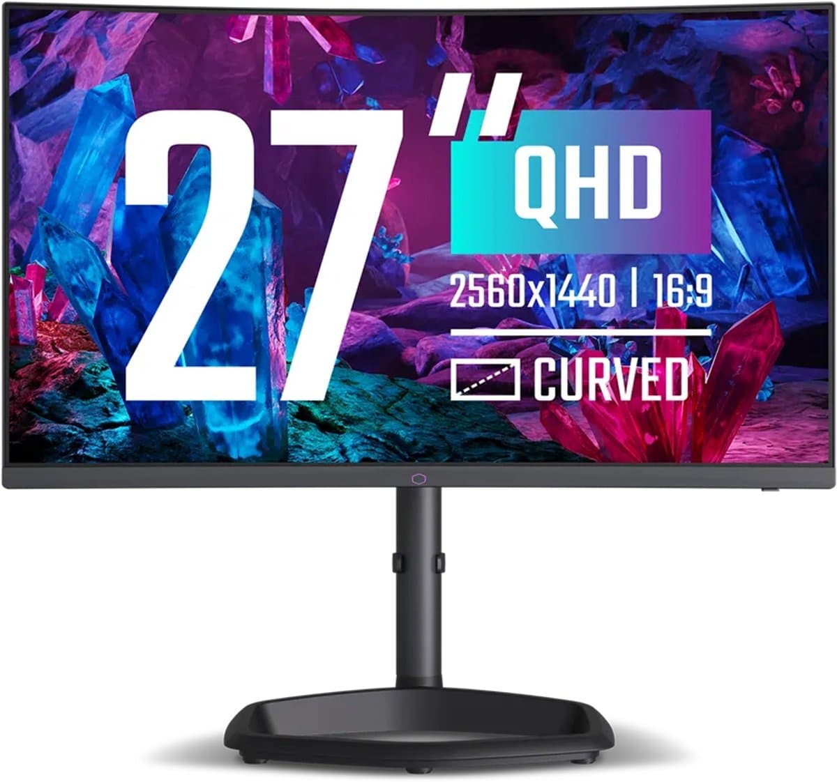 Cooler Master GM27QP-EK - LED-Monitor 27'' VA - Curved (1500R) - 2560 x 1440 QHD - 240 Hz - 1 ms - 400 cd/m² - 2500:1 - Zwart — afbeelding 1