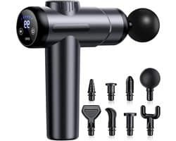 Massagepistool - Spierontspanning Tool - Spierpijn Verlichten - 99 standen instelbaar - 13 x 5 x 165 cm - Grijs