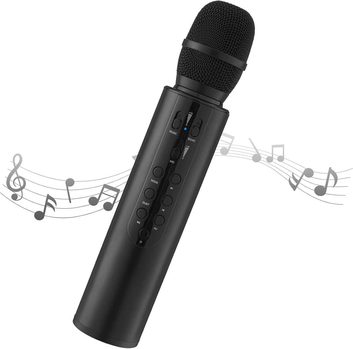 Draagbare draadloze karaokemicrofoon met Bluetooth-luidspreker, draadloze karaokemicrofoon, thuis-KTV-speler, geschikt voor Android- en iOS-apparaten – voor feesten, zang en vergaderingen. — afbeelding 1
