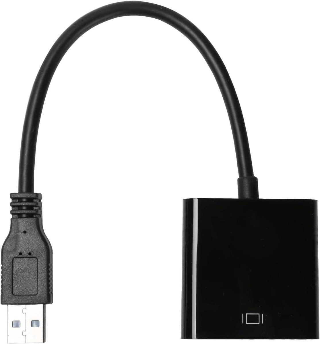 USB naar VGA Adapter - Video Omzetter Kabel - Extern Beeldscherm - Plug and Play Installatie - 5 Gbps - Wit — afbeelding 1