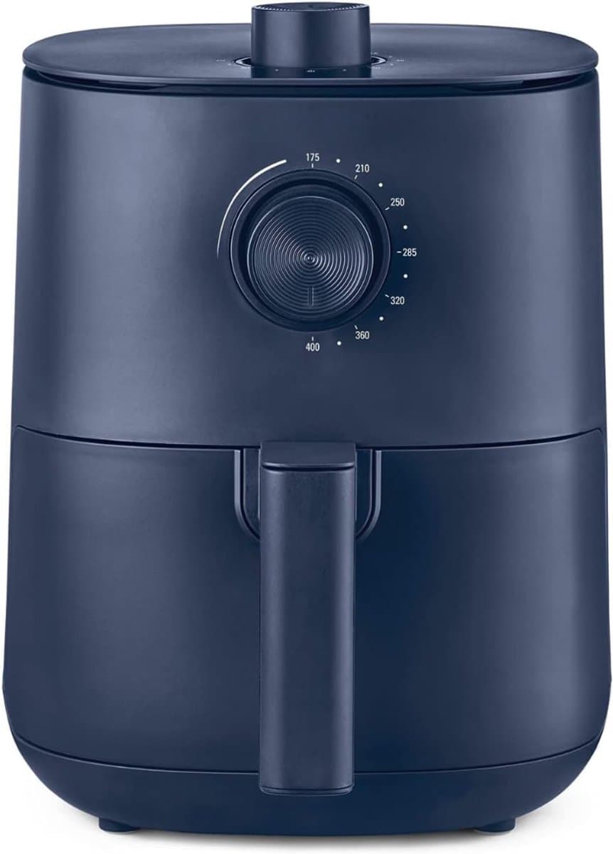QIN® Mini airfryer - Airfryer - Airfryer klein - Blauw - 23cm x 29cm x 30cm — afbeelding 1