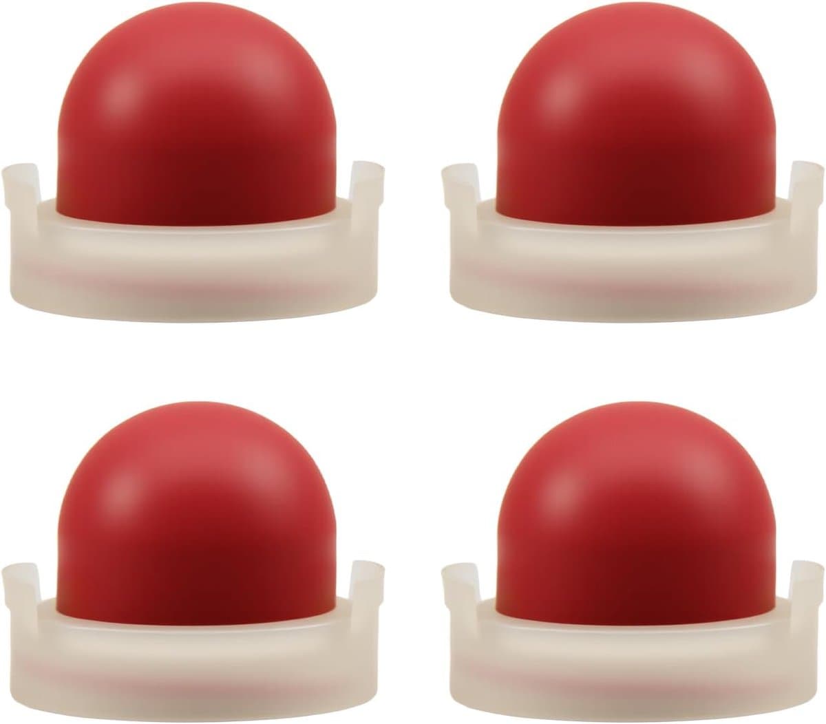 SnelShoppen - 6 Stuks 694394 Carburetor Primer Pear Brandstof Priming Pear voor Grasmaaier en Benzinezaag, 23 mm, Hoogwaardige Rubber en Plastic, Rood — afbeelding 1