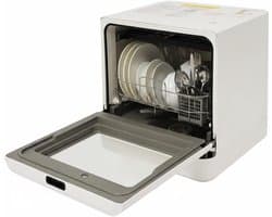Tafelvaatwasser - Mini vaatwasser - Hygiënisch servies - Compact en draagbaar - 6 Liter reservoir - Wit