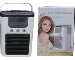 Luchtkoeler Ventilator - Persoonlijke Airco - Bureau Verkoeling - Drie Snelheden - 23.5x10.5x23.5 cm - Zwart