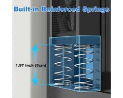 Uitschuifbare raamventilator - Verstelbare ventilator - Frisse lucht - Stille werking - 5 cm uitschuifbaar - Aluminium