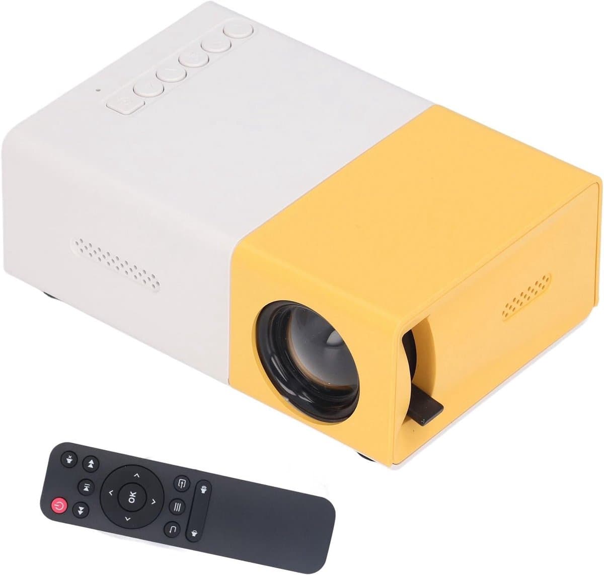 SnelShoppen - Draagbare Smart Projector - 24-60 Inch Beeldscherm, 1920x1080 Resolutie, Ideaal voor Buiten, Camping, Thuisbioscoop, EU Plug — afbeelding 1