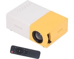 SnelShoppen - Draagbare Smart Projector - 24-60 Inch Beeldscherm, 1920x1080 Resolutie, Ideaal voor Buiten, Camping, Thuisbioscoop, EU Plug