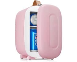 Lìon® Mini Koelkast - 5L Capaciteit - Skincare Koelkast - Minibar - Roze - 29cm x 20cm x 27cm