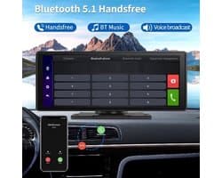 E32 - Dashcam voor Auto - WiFi - Dashcams - FullHD video - Super compact - Parkeermodus - 16:9 - 10.26 inch Scherm - Geen Camera aan de voor- en Achterkant - Zwart