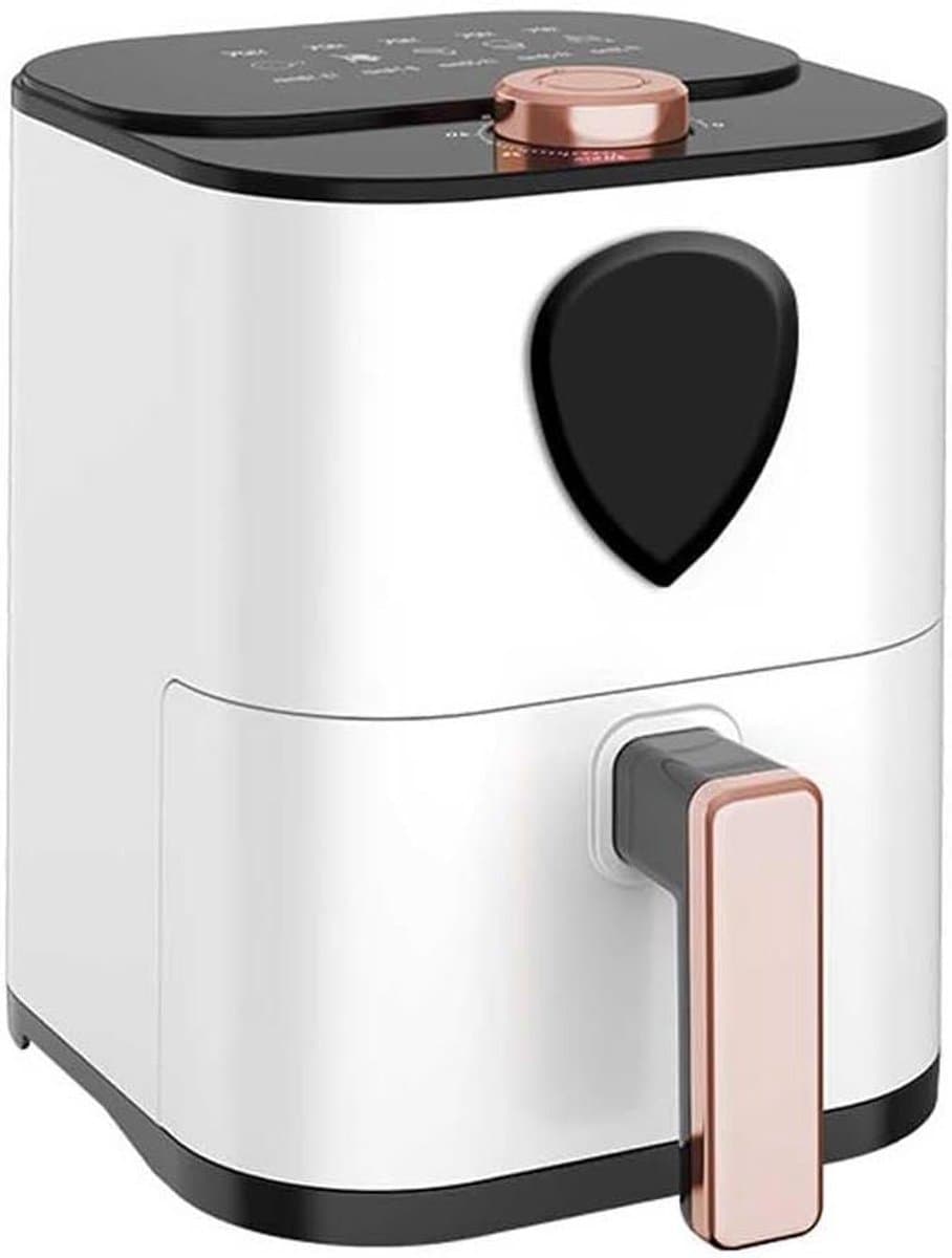 Kleine Airfryer - Heteluchtfriteuse - Snelle maaltijden - Energiebesparend en stil - 22 cm hoog - Wit — afbeelding 1