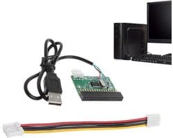 USB Diskettestation - Externe Drive - Gegevens Overzetten - Plug and Play - 20cm Kabel - Zwart