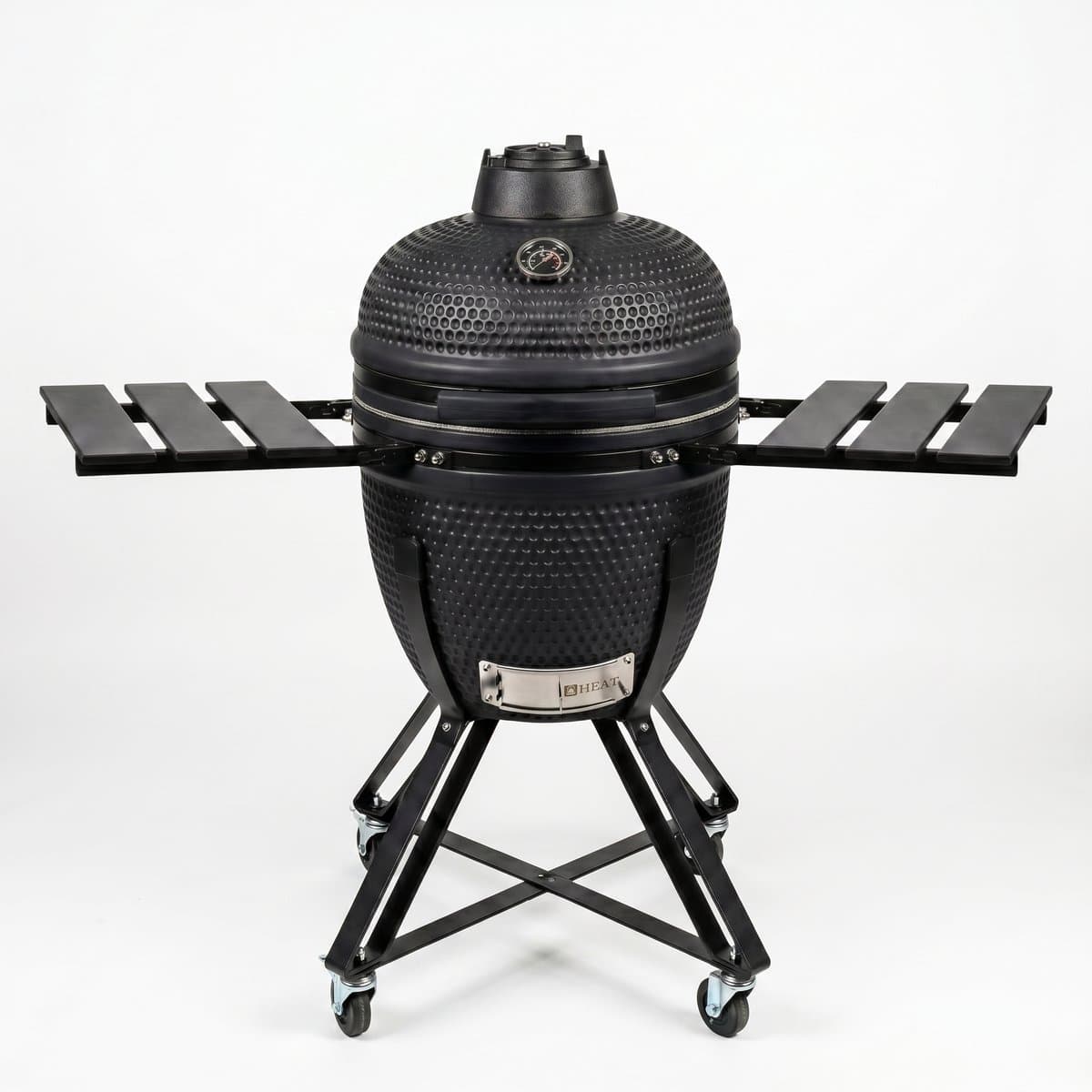 HEAT Premium Kamado Barbecue Fyregg 18 Inch - Keramische BBQ - Zwart - Houtskoolbarbecue — afbeelding 1