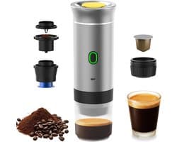 AHD® Draagbare Koffiemachine - Blender To Go - Draagbare Blender - Wit - 27cm x 9cm x 9cm