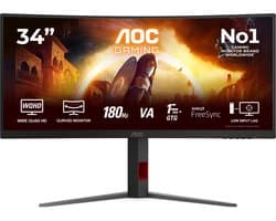 AOC G4 CU34G4 - WQHD Curved Ultrawide Gaming Monitor - 180hz - 34 inch