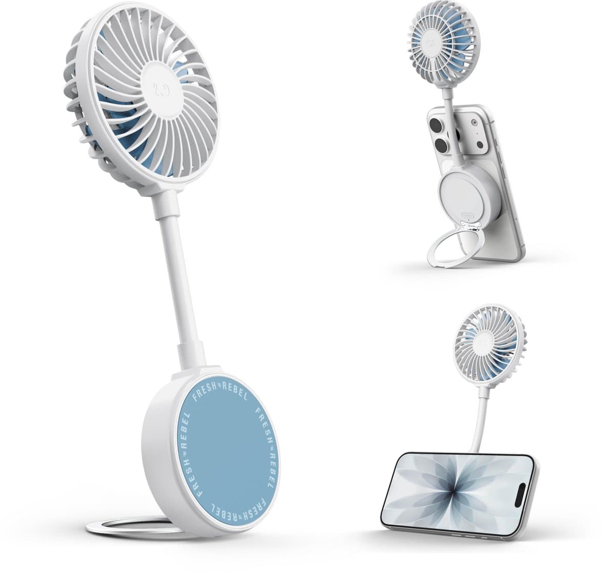 Fresh 'n Rebel Magnetic Fan - Arctic Blue — afbeelding 1
