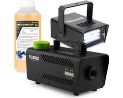 Rookmachine en stroboscoop - BeamZ LED stroboscoop + S500 rookmachine 500W met extra 250ml rookvloeistof (500ml totaal)
