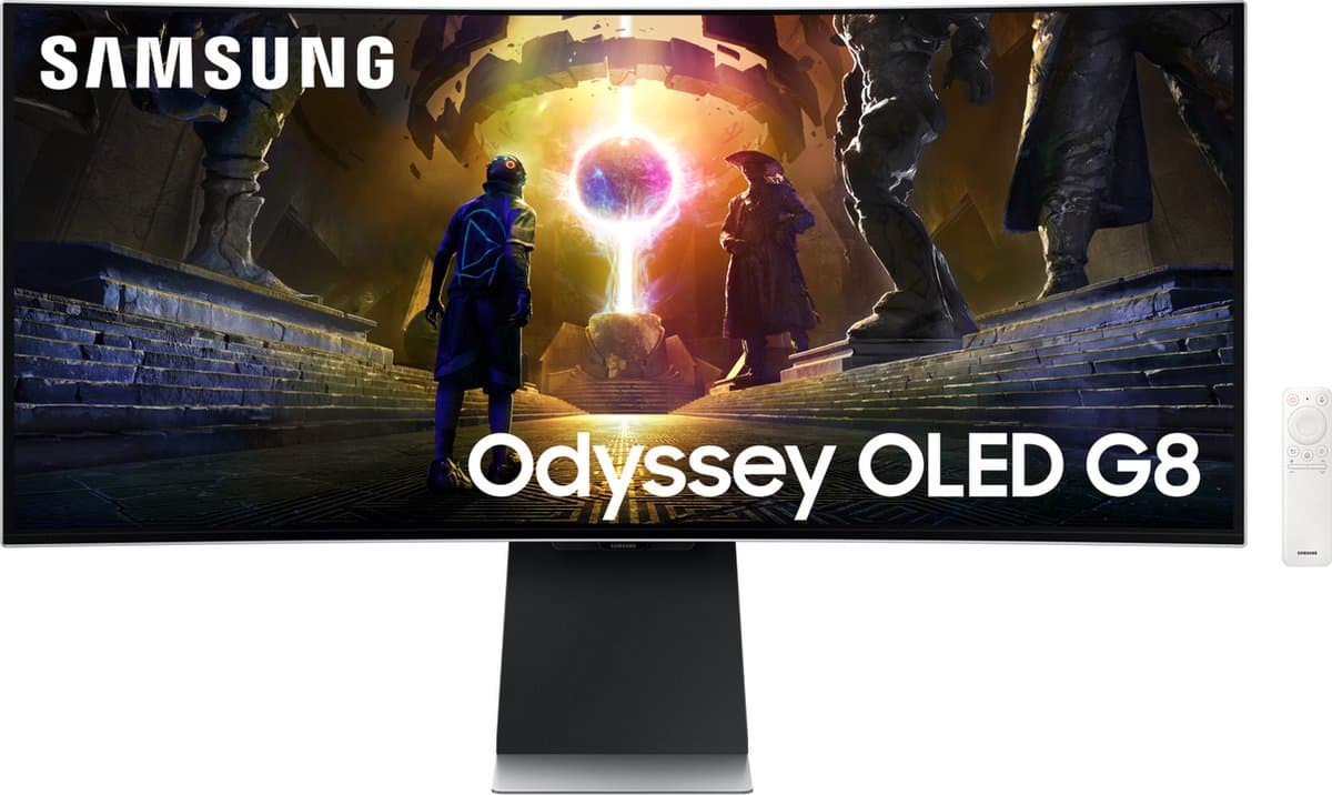 Samsung Odyssey G8 LS34DG850SUXEN - QHD OLED Ultrawide Gaming Monitor - 175Hz - 34 Inch — afbeelding 1