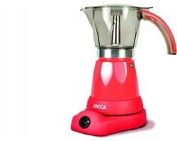 Jocca Elektrische Italiaanse Koffiemaker 6 kopjes – 360° draaibasis, draadloze karaf – Rood - 5449R