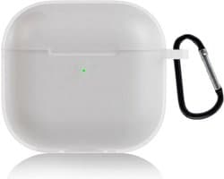 ShieldCase Siliconen Hoesje Geschikt voor Airpods 4 - Siliconen Case voor Apple Airpods 4 Case Hoesje - Transparant