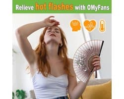 Opvouwbare handventilator voor dames - vintage bamboe zijden ventilator voor opvliegers, festivals en dansen