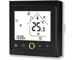 Wi-Fi Thermostaat - Programmeerbare Touchscreen Thermostaat voor Verwarming en Airconditioning met Afstandsbediening