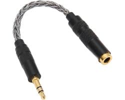 44 Mm Gebalanceerd Mannelijk Naar 35 Mm Stereo Vrouwelijk Adaptersnoer Enkele Kristal Koperdraadkern Vergulde Connectoren voor Hoofdtelefoons Mobiele Telefoons Tablets — afbeelding 1