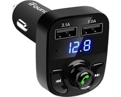 Fm-zender Aux Modulator Bluetooth Handsfree Car Kit Car Audio MP3 Speler met 3.1A Quick Charge Dual USB Auto lader