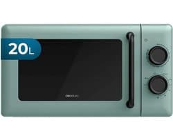 Magnetron met Grill - Compacte Oven - Snel Opwarmen - 800W Grillfunctie - 20 Liter Inhoud - Groen Design