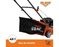 Grasmaaier – Benzinemaaier – Kooimaaier – Tuinmaaier – Motormaaier – 3,3 pk 4-takt Motor – 45 Liter Opvangbak & 40 cm Maaibreedte