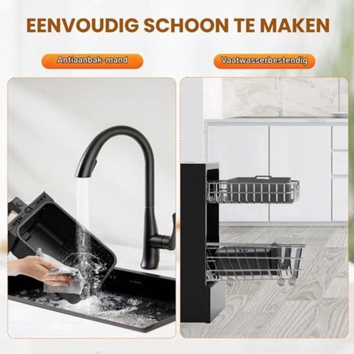 Heteluchtfriteuse Dual Zone - 1700 W Vermogen - 8 Liter Inhoud - ABS En Metaal - Voor Bakken En Drogen — afbeelding 1