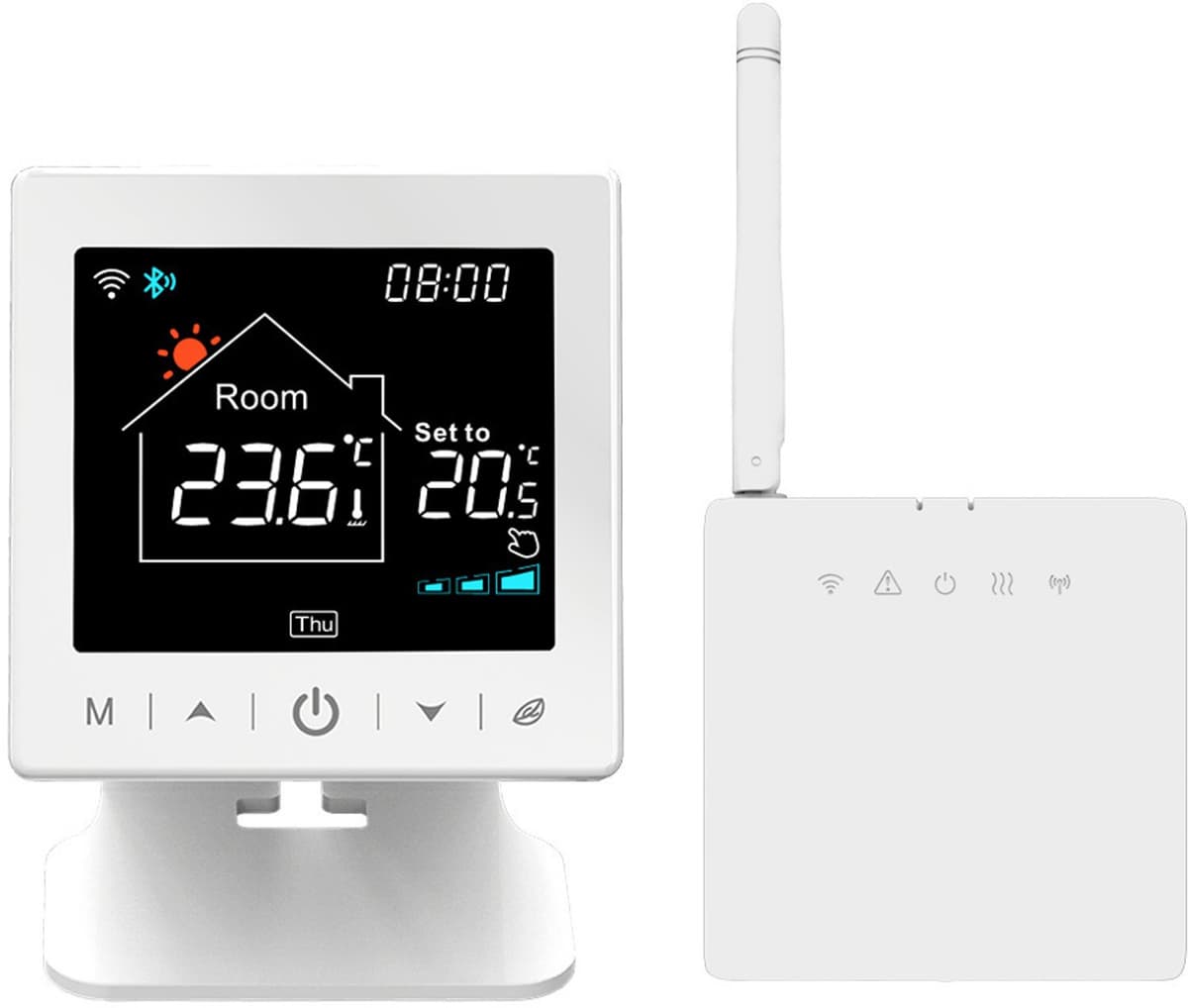 Avatto Draagbare slimme thermostaat voor ketel en thermostatische radiatorkranen WiFi + RF — afbeelding 1