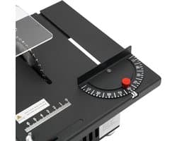 Tafelzaag Elektrisch - 110 mm Zaagblad - 200 W Vermogen - Zwart - Voor Hout En Kunststof - Mini Zaagmachine