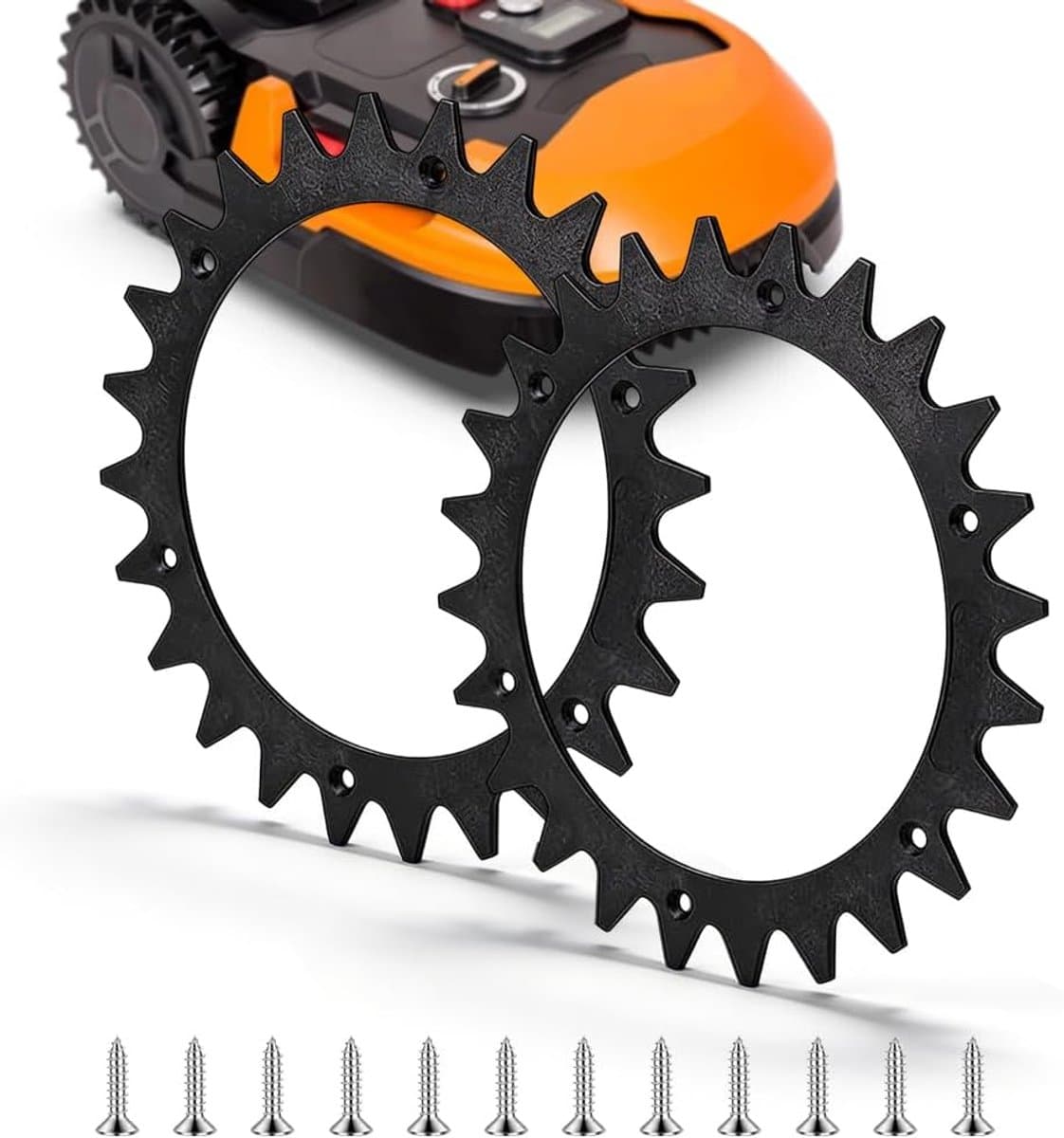 Robotic grasmaaier spikes 2pcs - zwart plastic - verbeterde grip - voor Worx Landroid S/M - ShopVlot — afbeelding 1