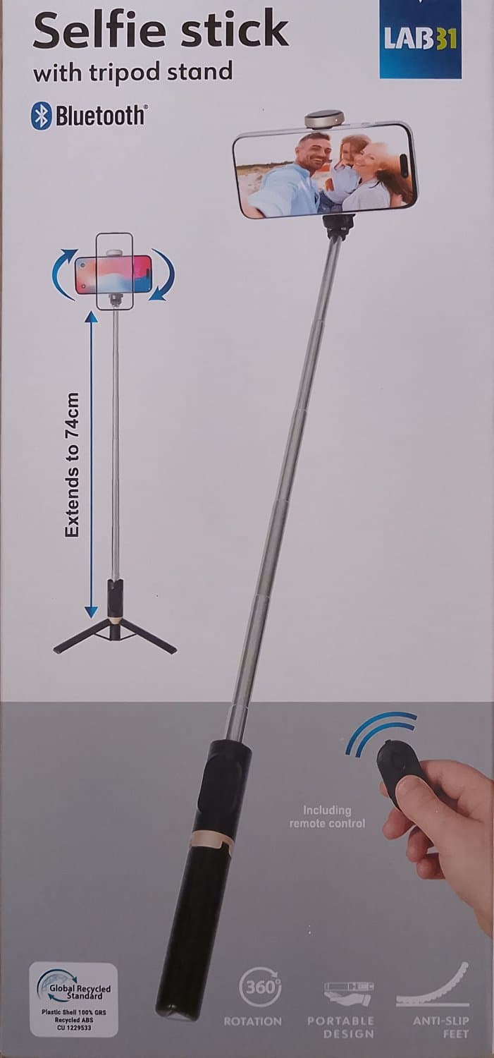Selfiestick LAB31 — afbeelding 1