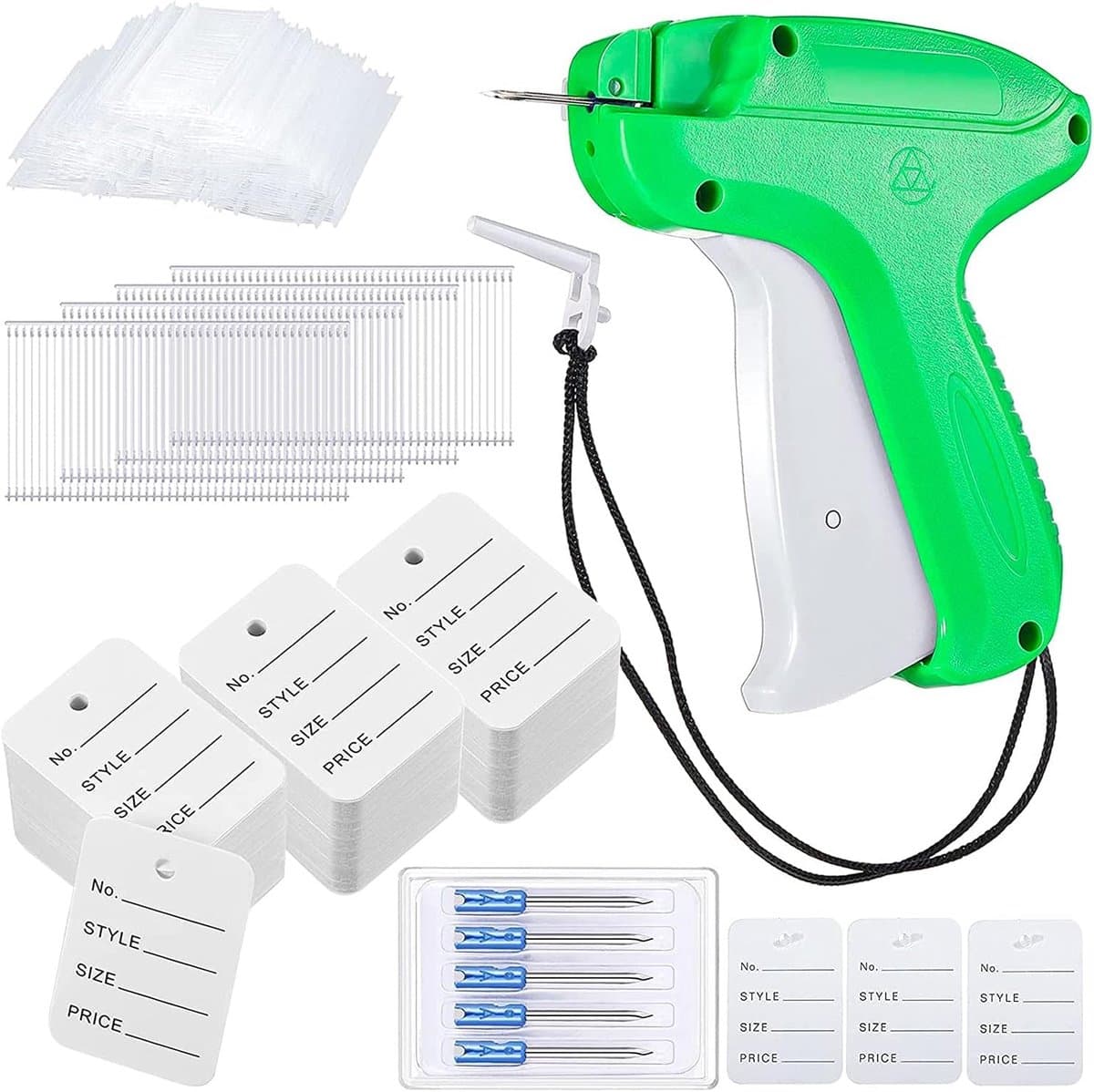 Labeling Gun, Staple Gun, Folding Gun, Labeling Machine with 5 Spare Needles, 2000 Staple Thread and 200 Clothing - ShopVlot — afbeelding 1