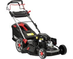 YATO YT-85506 Zelftrekkende Benzine Grasmaaier 56 cm (22") - Loncin V200 196 cc (3.5 kW / 4.76 PK) - 4-in-1 Cirkelmaaier met Mulching - Big Wheel (12" Achterwielen) - Stalen Dek & Bekerhouder