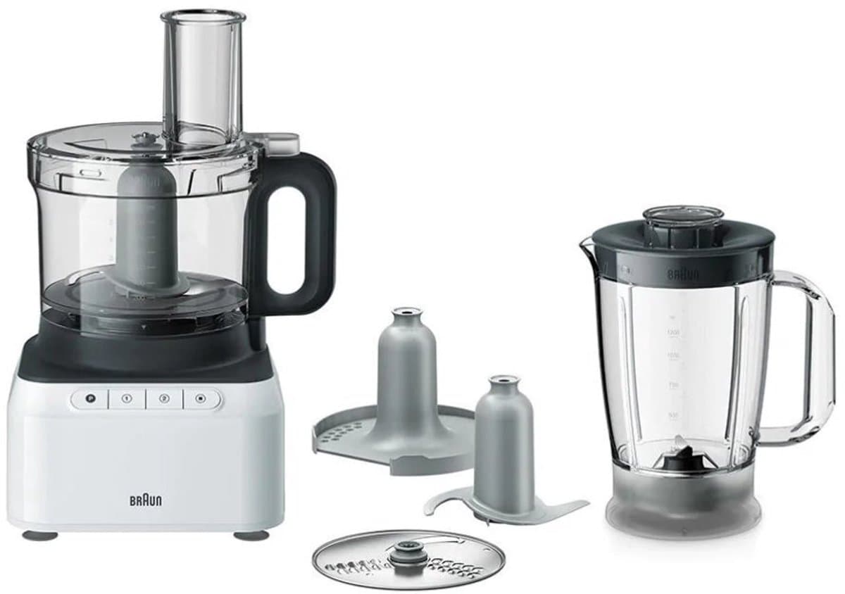 Braun PurEase Foodprocessor FP 3131 WH - 2,1 liter — afbeelding 1