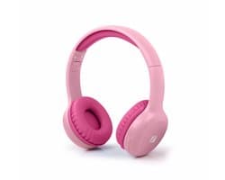 Muse M-215BTP - Draadloze bluetooth stereo hoofdtelefoon voor kinderen, roze