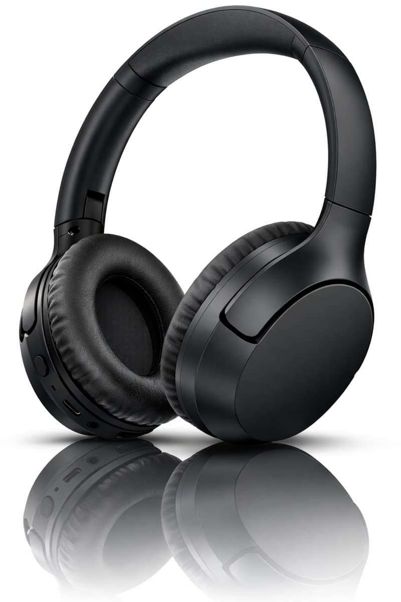 Koptelefoon Draadloos - ANC - Bluetooth - Koptelefoon met Draad - Heldere gesprekken - Koptelefoon - HiFi Geluid - Compact - Inklapbaar - 23 uur Batterij — afbeelding 1