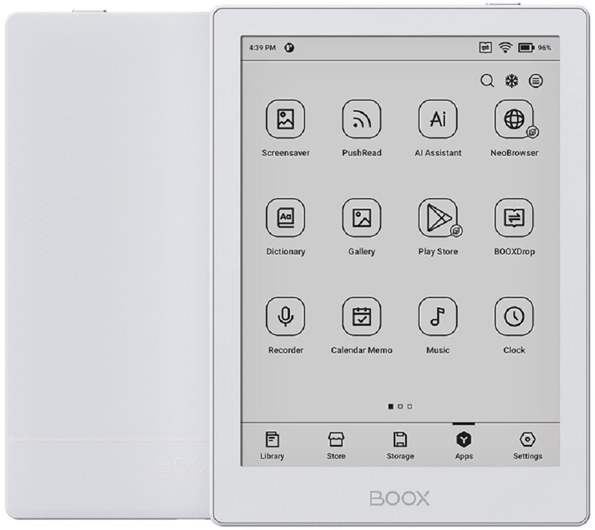 2e Kansje BOOX Go 6 - 6" e-inkt e-reader - Wit - Android 11, Play Store — afbeelding 1