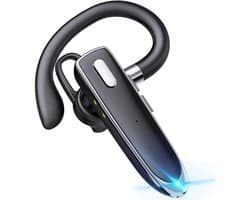 GELLDG Bluetooth-headset - Draadloze headset met microfoon - Headset voor in de auto - Tot 15 uur gesprekstijd - Geschikt voor iOS- en Android-telefoons