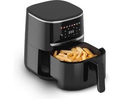 Compacte AirFryer 4.3 Liter met Digitale Touch Display, 1500 Watt en 8 Voorinstellingen