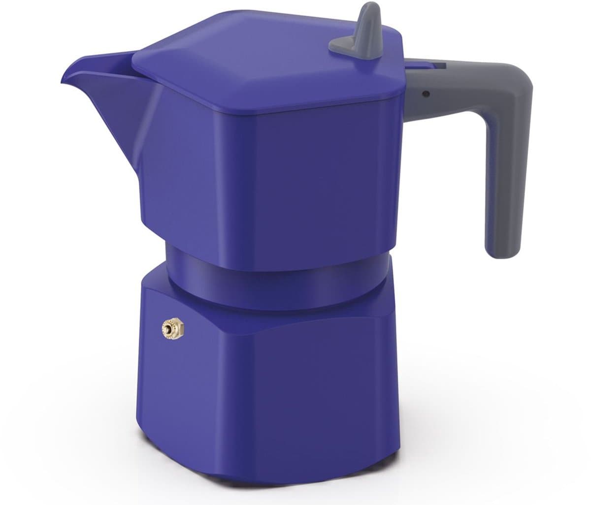 Italiaans koffiezetapparaat - PEZZETTI - PENTAEXPRESS - Aluminium - 3 kopjes - Blauw — afbeelding 1