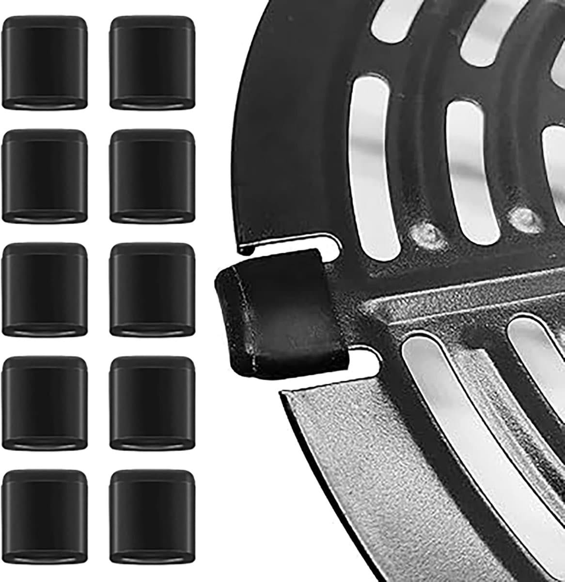 10 stuks rubberen bumpers voor airfryer - universele herbruikbare accessoires voor luchtfriteuse - rubberen onderdelen voor luchtfriteuse — afbeelding 1