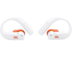 JBL Endurance Peak 4 - Sport Oordopjes - Draadloos Bluetooth - In ear - Oortjes met Oorhaak - Hardlopen - 48 uur - IP68 - Waterbestendig - Wit
