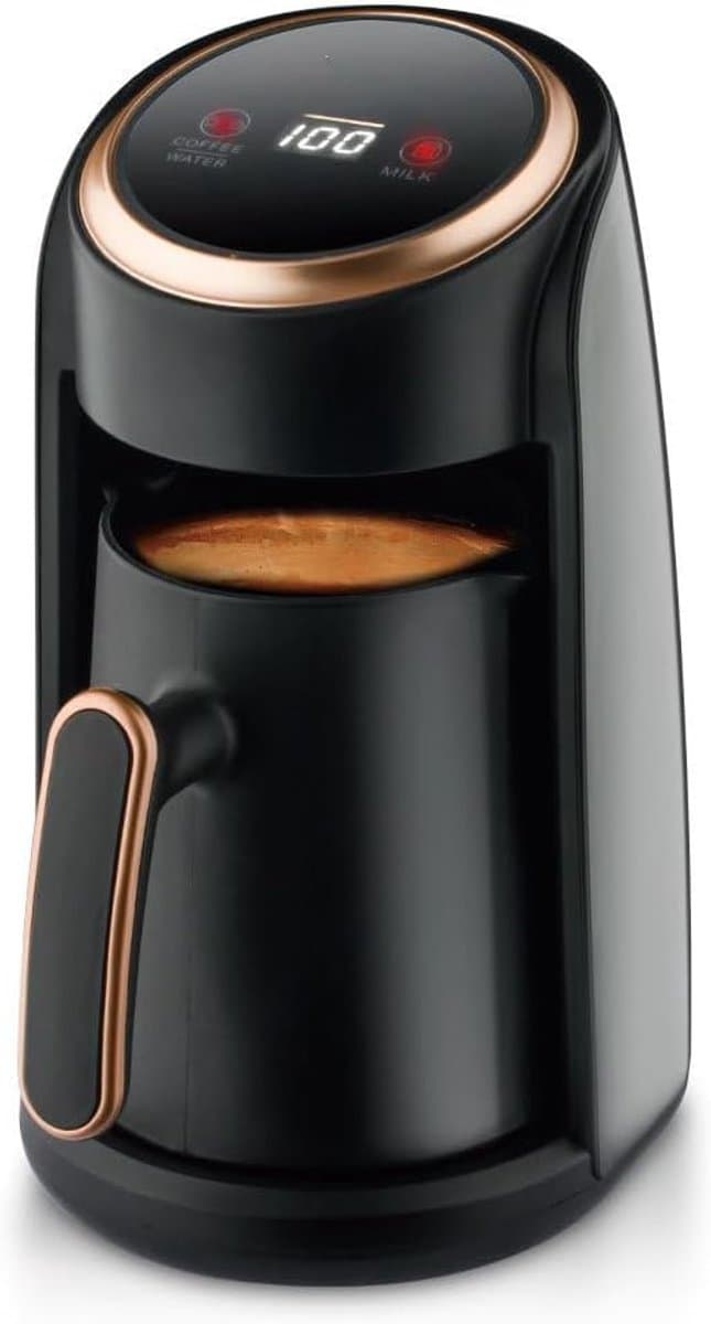 KZQ Koffiezetapparaat Met Automatische Uitschakeling BPA Vrij Tot Drie Kopjes Capaciteit Anti Overstroming Europese Stekker 110V Intelligente Kooktechnologie Zwart — afbeelding 1