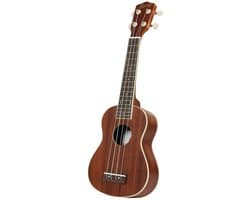 Sopraan Ukelele - Met gratis lessen - Fazley K21-W - Hout/naturel